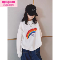 七斓沫沫家童装女童卫衣春秋款儿童套头长袖上衣2022新款宝宝秋装衣服