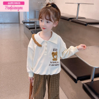 七斓女童卫衣春秋款长袖2022新款小女孩童装洋气休闲韩版儿童秋季上衣