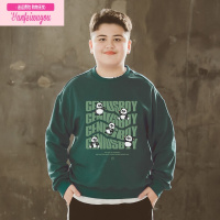 七斓男童卫衣胖童装加肥加大春秋装新款青少年宽松大码秋季长袖上衣潮