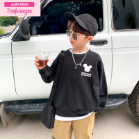 七斓男童卫衣春秋款网红炸街韩系童装2022秋款儿童中大童打底上衣