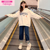 七斓女童卫衣春秋款儿童上衣秋季宽松2022新款秋装网红洋气时髦大童装