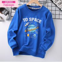 七斓胖男童圆领卫衣春秋2022新款中大儿童加肥加大洋气童装大码潮上衣