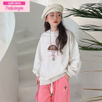 七斓韩国童装女童卫衣2022秋装新款儿童运动衫中大童休闲上衣洋气时髦