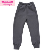 七斓秋冬儿童加绒卫裤男女童保暖休闲运动裤中大童裤子全家亲子