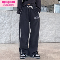 七斓女大童裤子2022春秋季新款潮牌洋气时髦炸街舞儿童卫裤亲子装