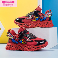 七斓男童鞋子2022秋季新款卡通蜘蛛侠儿童鞋子网面透气休闲运动鞋韩版运动休闲鞋