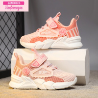 七斓女童鞋子2022春秋季运动鞋中大童透气网面新款小女生时尚公主网鞋运动休闲鞋