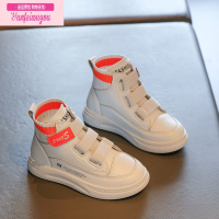 七斓女童马丁靴厚底2022春秋新款儿童运动鞋短靴女童鞋防滑高帮休闲鞋运动休闲鞋