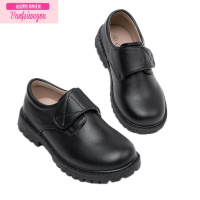 七斓男童黑皮鞋演出鞋英伦春秋学生男孩儿童礼仪舞台鞋软底时尚