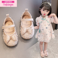 七斓鞋子公主鞋女童皮鞋软底新款珍珠儿童单鞋宝宝爱莎小女孩童鞋凉鞋