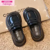 七斓女童皮鞋2022春秋新款黑色复古小女孩公主鞋学生演出童鞋儿童鞋子