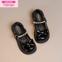 七斓女童鞋儿童小皮鞋2022春秋新款小女孩玛丽珍鞋黑色皮鞋公主鞋防滑