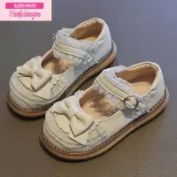 七斓女童皮鞋2022新款秋季小女孩儿童舞蹈鞋春秋款配礼服洛丽塔公主鞋