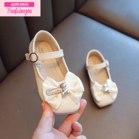 七斓女童鞋儿童公主小皮鞋2022春秋新款夏季小童宝宝休闲软底浅口单鞋