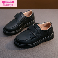 七斓男童皮鞋春秋新款软底女童表演鞋黑皮鞋演出鞋拍照婚礼花童小皮鞋