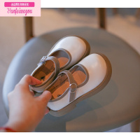 七斓女童单鞋公主鞋2022春秋季新款儿童软底黑色小皮鞋玛丽珍女孩童鞋