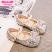 七斓女童鞋爱沙公主鞋2022新款夏季儿童皮鞋水晶鞋女宝宝单鞋秋季鞋子