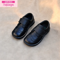 七斓儿童鞋黑色皮鞋校园演出礼仪婚庆鞋男童巴洛克单鞋女童鞋