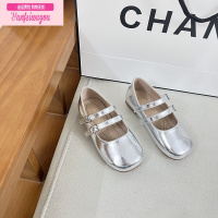 七斓女童银色小皮鞋玛丽珍舞台演出走秀洋气2022公主单鞋开学儿童鞋子