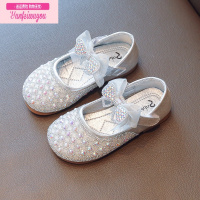 七斓公主鞋女童2022新款儿童水晶鞋单鞋女宝鞋子小童皮鞋女童鞋春秋款