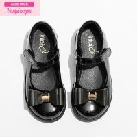 七斓女童小皮鞋英伦风春秋季新款学院儿童黑色学生鞋单鞋小女孩童鞋