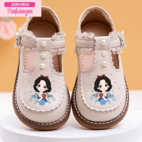 七斓女童皮鞋艾莎公主鞋2022年春季新款洛丽塔软底宝宝豆豆鞋单鞋