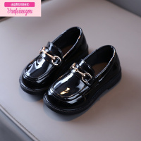 七斓男童皮鞋黑色夏季英伦小花童软底演出表演学生主持人儿童鞋配西装