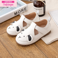 七斓女童鞋子公主鞋春秋女宝宝皮鞋软底洋气儿童卡通男单鞋魔术贴