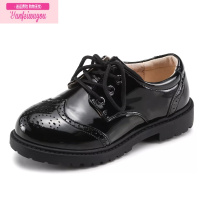 七斓男童皮鞋软底新款黑色小男孩演出鞋走秀花童婚礼鞋子英伦儿童皮鞋
