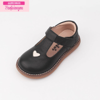 七斓女童皮鞋2022春秋季新款软底丁字童鞋小公主鞋宝宝单鞋