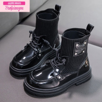 七斓女童鞋子春秋款2022新款软底单鞋儿童黑色小皮鞋小女孩公主高跟鞋