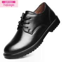 七斓男童皮鞋春秋款黑软底中大童学生儿童黑色小皮鞋演出鞋英伦风