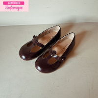 七斓大耳象童装铺女童丁字小皮鞋2022夏季新款百搭英伦风气质宝宝皮鞋