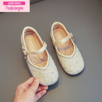 七斓女童水晶鞋软底秋儿童皮鞋女公主鞋时装单鞋礼服小女孩走秀演出鞋