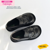 七斓女童皮鞋黑色演出单鞋校园巴洛克洛丽塔单鞋小宝宝软底透