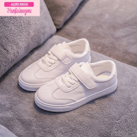 七斓儿童帆布鞋2022春季新款皮面女童运动鞋球鞋学生休闲鞋男童小白鞋