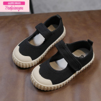 七斓男童帆布鞋夏儿童小白鞋女童鞋春季2022年新款宝宝室内鞋软底布鞋儿童帆布鞋