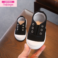 七斓2022新款春季儿童帆布鞋女童板鞋宝宝布鞋男童小白鞋幼儿园室内鞋