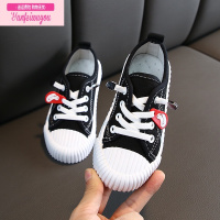 七斓2022秋季新款韩版儿童糖果色帆布鞋男女童休闲饼干鞋实心底小白鞋儿童帆布鞋