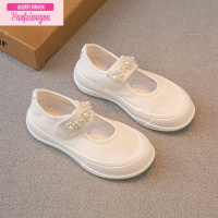 七斓女童帆布鞋2022春秋新款儿童鞋子幼儿园室内鞋板鞋单鞋小白鞋透气儿童帆布鞋