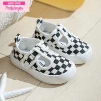 七斓儿童帆布鞋女豹纹春秋宝宝幼儿园室内鞋小童网红鞋子透气布鞋防滑