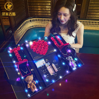 520情人节香皂花礼盒套装双层天使之翼一周耳钉生日