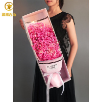 满天星干花礼盒花束永生花风干鲜花生日520情人节母亲节花束