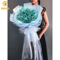 满天星花束干花永生花网红仙女纱520情人节生日送女朋友闺蜜