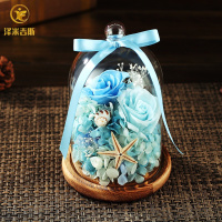 永生花玻璃罩成品玫瑰保鲜花情人节创意礼品生日礼物