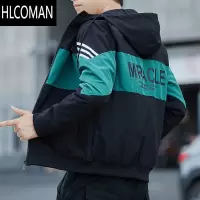 HLCOMAN外套男士装2023年新款潮流衣服男装青年加绒夹克上衣服