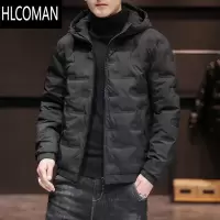 HLCOMAN轻薄羽绒棉服男士薄款2022新款短款男装棉袄加厚棉衣外套