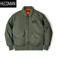 HLCOMAN工装美式复古CWU45P夹克男军事风飞行员轰炸机加厚棉衣服外套