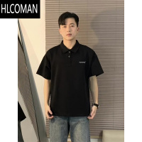 HLCOMAN短袖男款polo衫痞帅高级感poli领t恤夏季成熟稳重男装半截袖