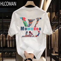 HLCOMAN古着vintage潮牌短袖T恤男女同款宽松青少年上衣服